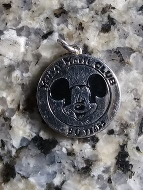 Vintage Disney Mickey Mouse Club 50 Years Silver Charm